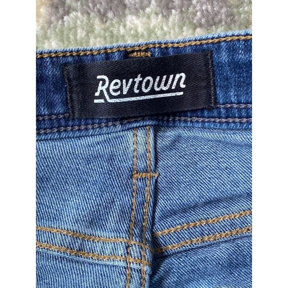 Revtown Automatic Jeans Men's 30 x 32 Dark Indigo Denim Straight - Picture 9 of 10